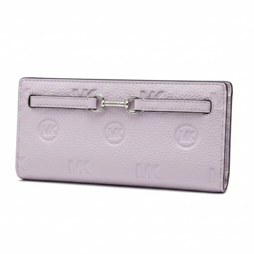 CBM MICHAEL KORS Cartera Lila Broche Plateado