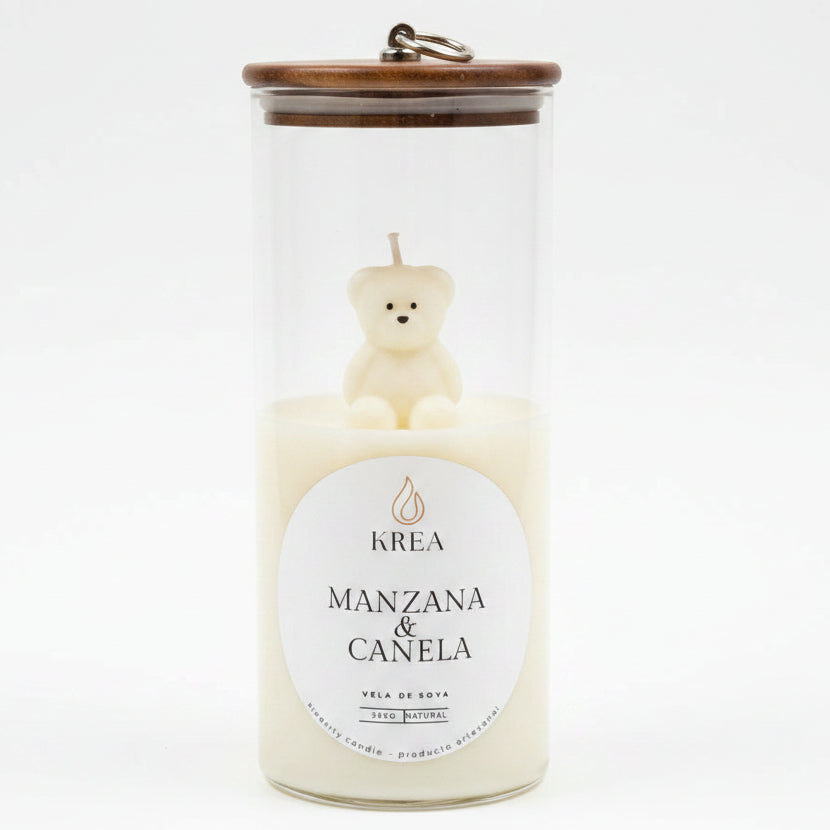 KREA VA Vela Oso Encapsulado Manzana Canela