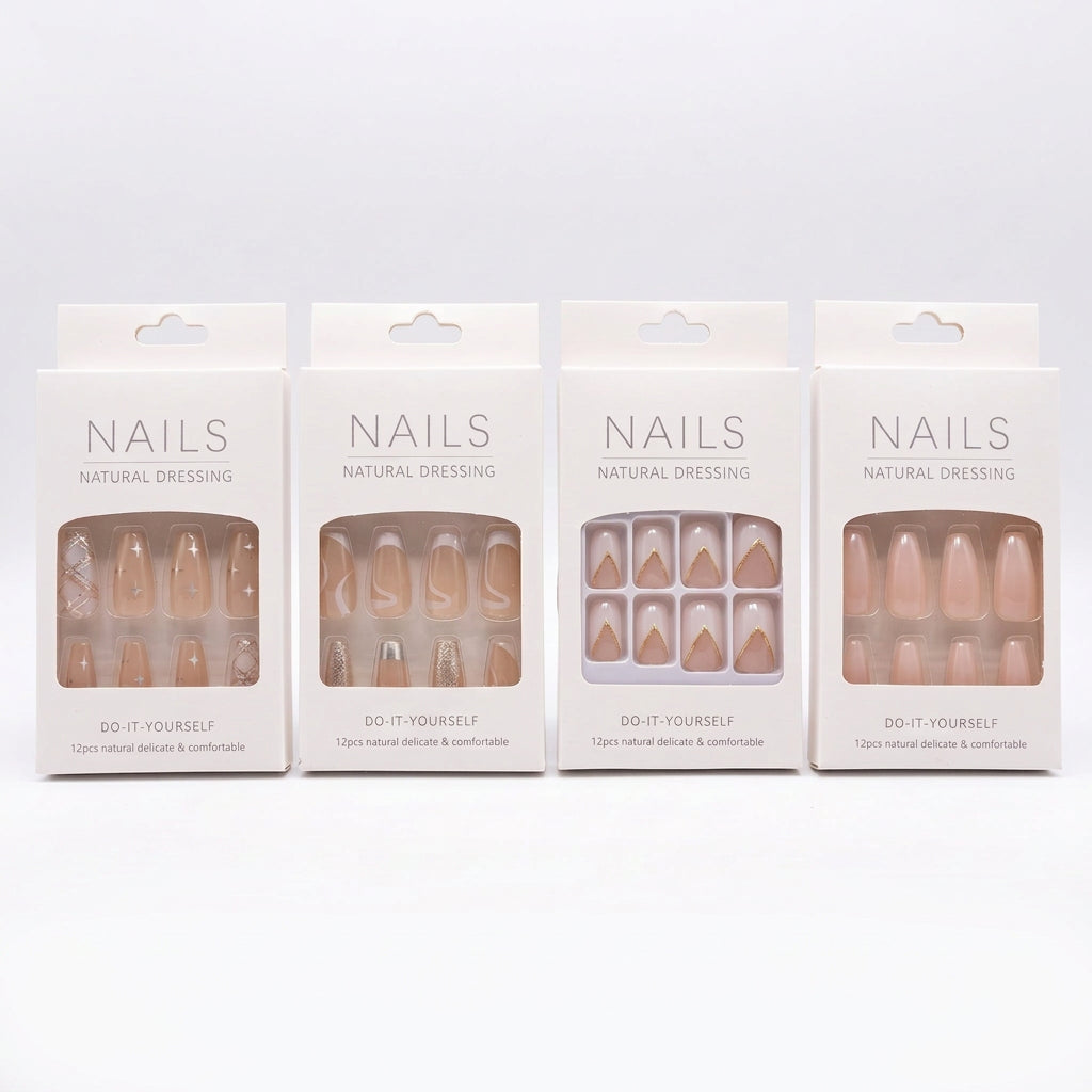 AH GiftShop Uñas Empaque Blanco