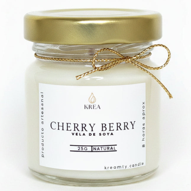 KREA VA Vela Frasco Cherry Berry