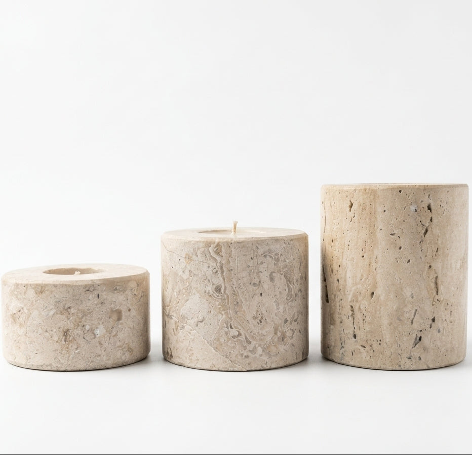 Archivo Nomada Set Velas Marmol Gris Claro