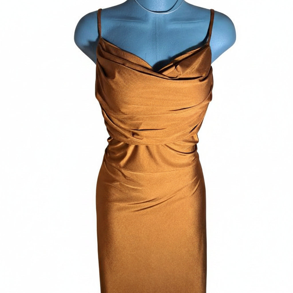 CarolinaBoutique Vestido Fiesta Cobre