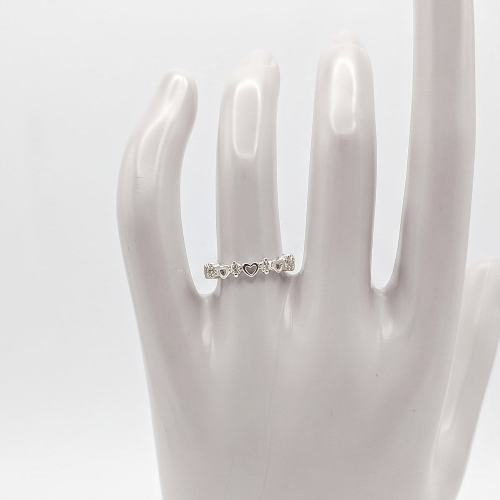 Nomada Joyeria Anillo Media Churumbela Corazones