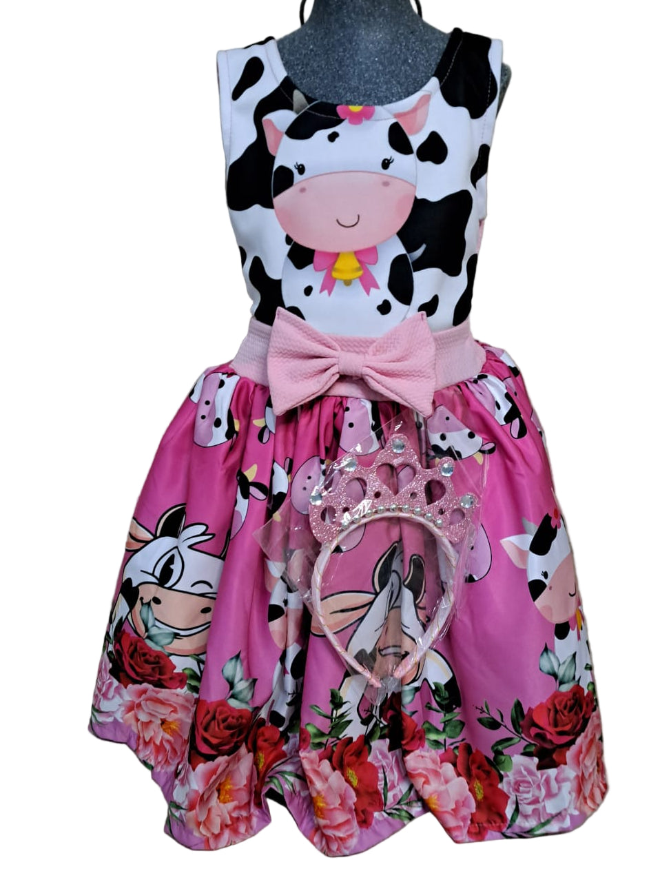 Cenicienta Vestido Con Diadema Vaca Lola