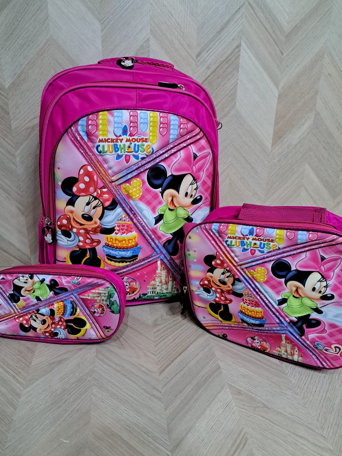 Mochila Escolar Minnie 3Pzas