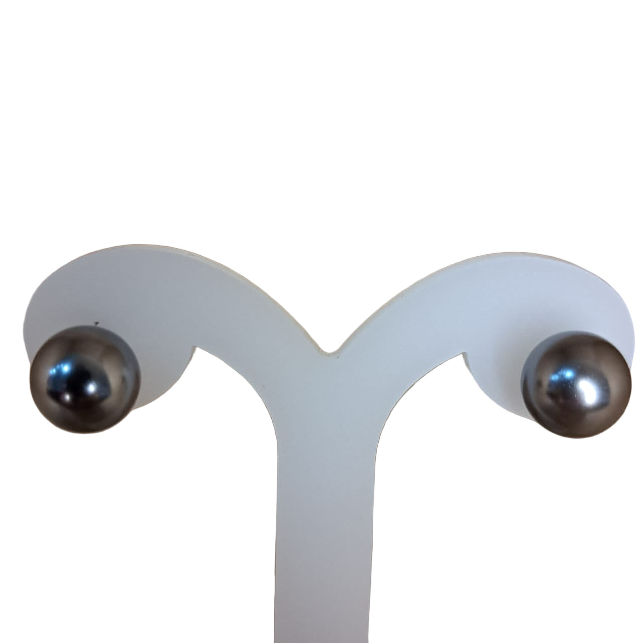 Joyeria Nice Aretes Perlas Gris