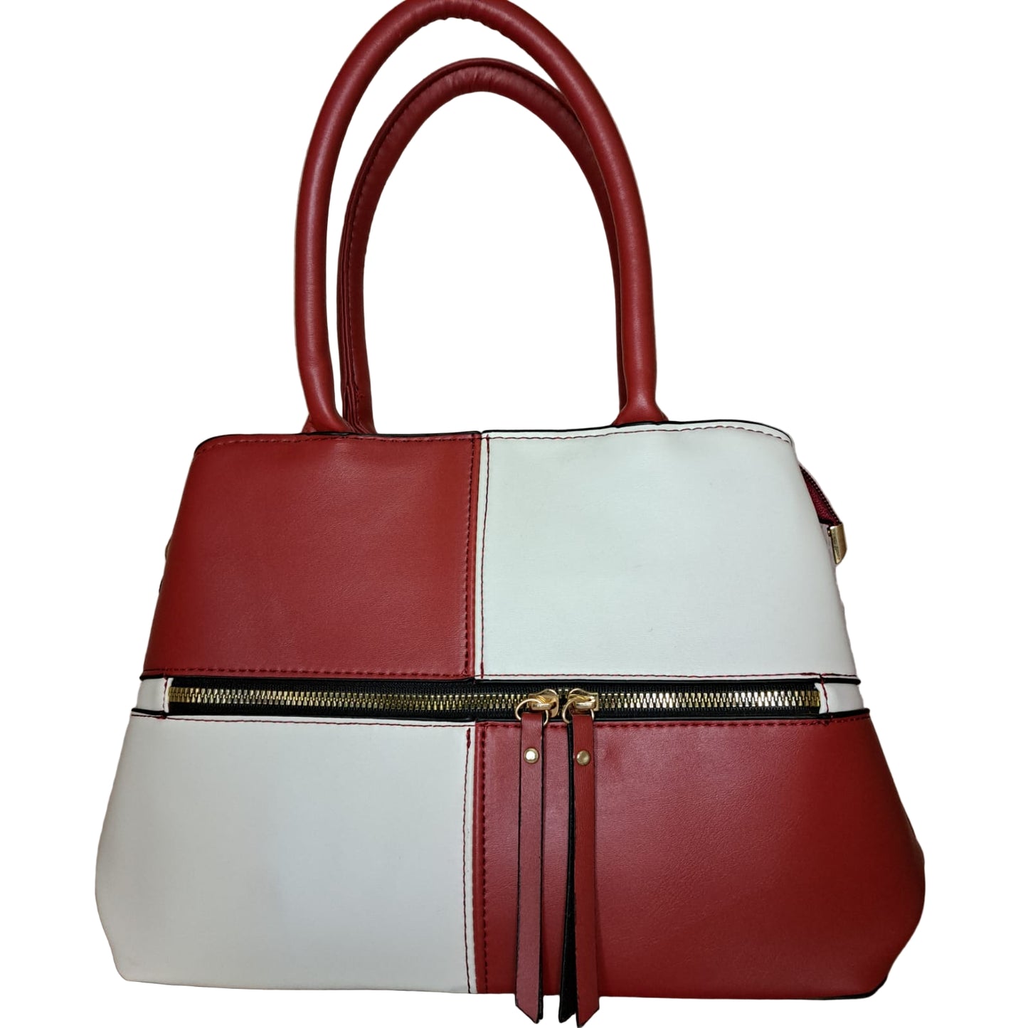 Bolsa de Mano Cuadros Bicolor