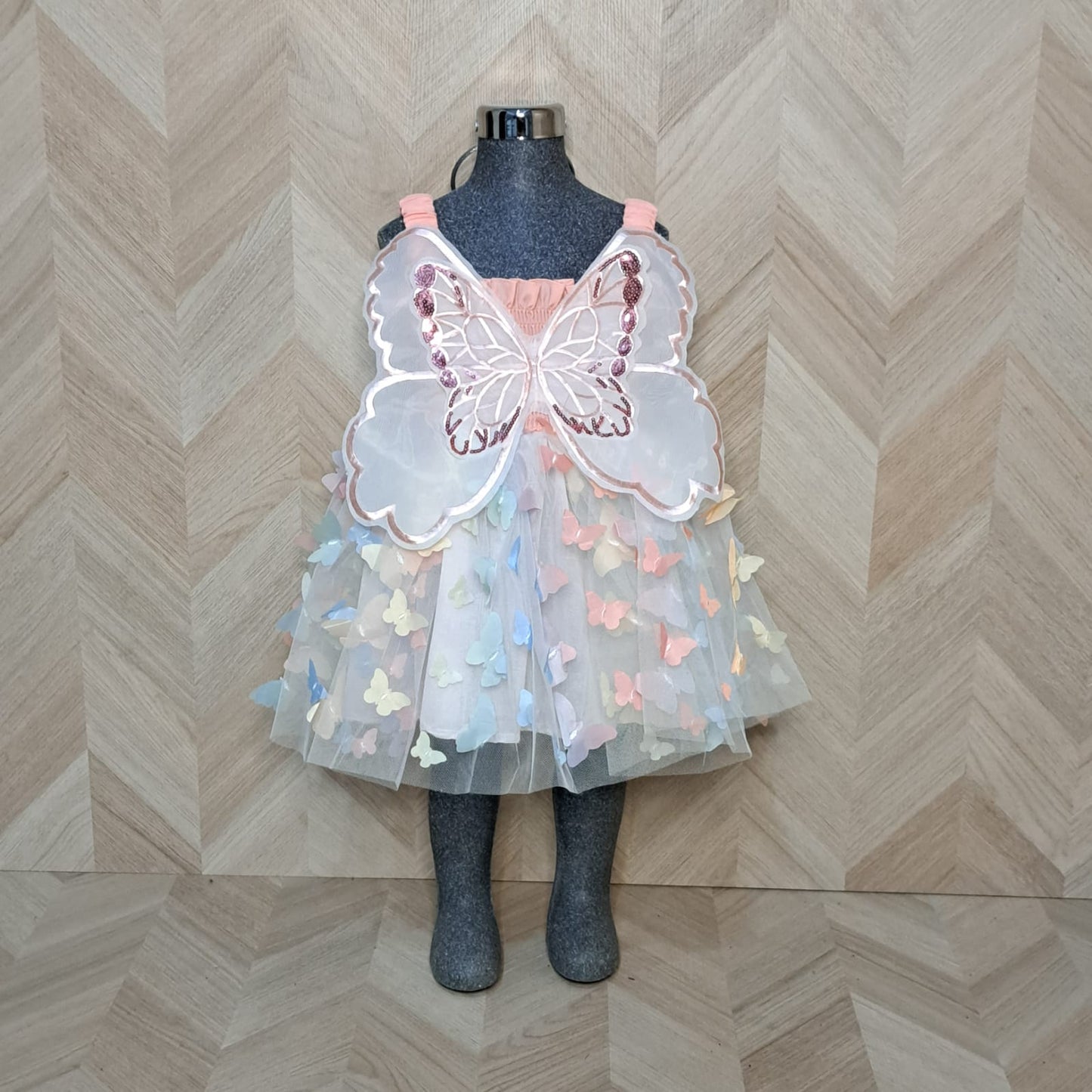 Niña Vestuarios Infantiles Vestido Mariposa