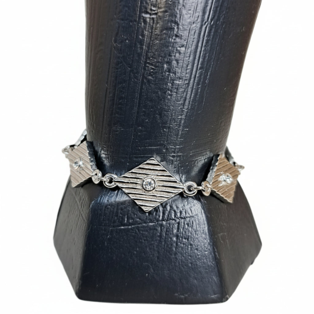 Joyeria Nice Pulsera Rombo Piedras