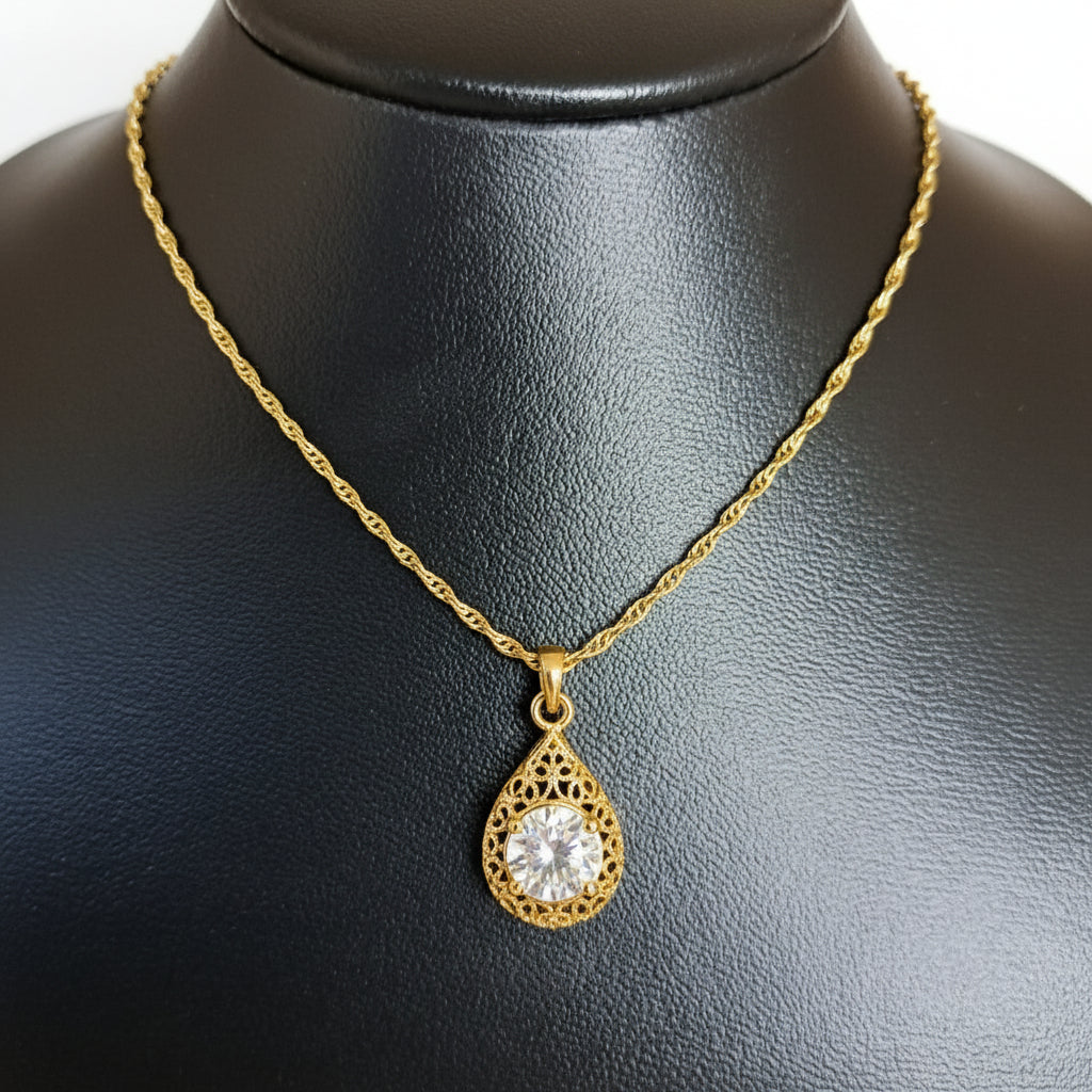 Joyeria Nice Collar Circulo Piedras