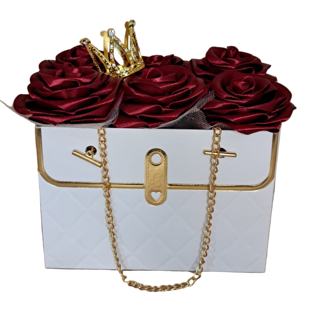 Rosas Eternas Romi Set 6 Rosas Chanel Roja Rosa