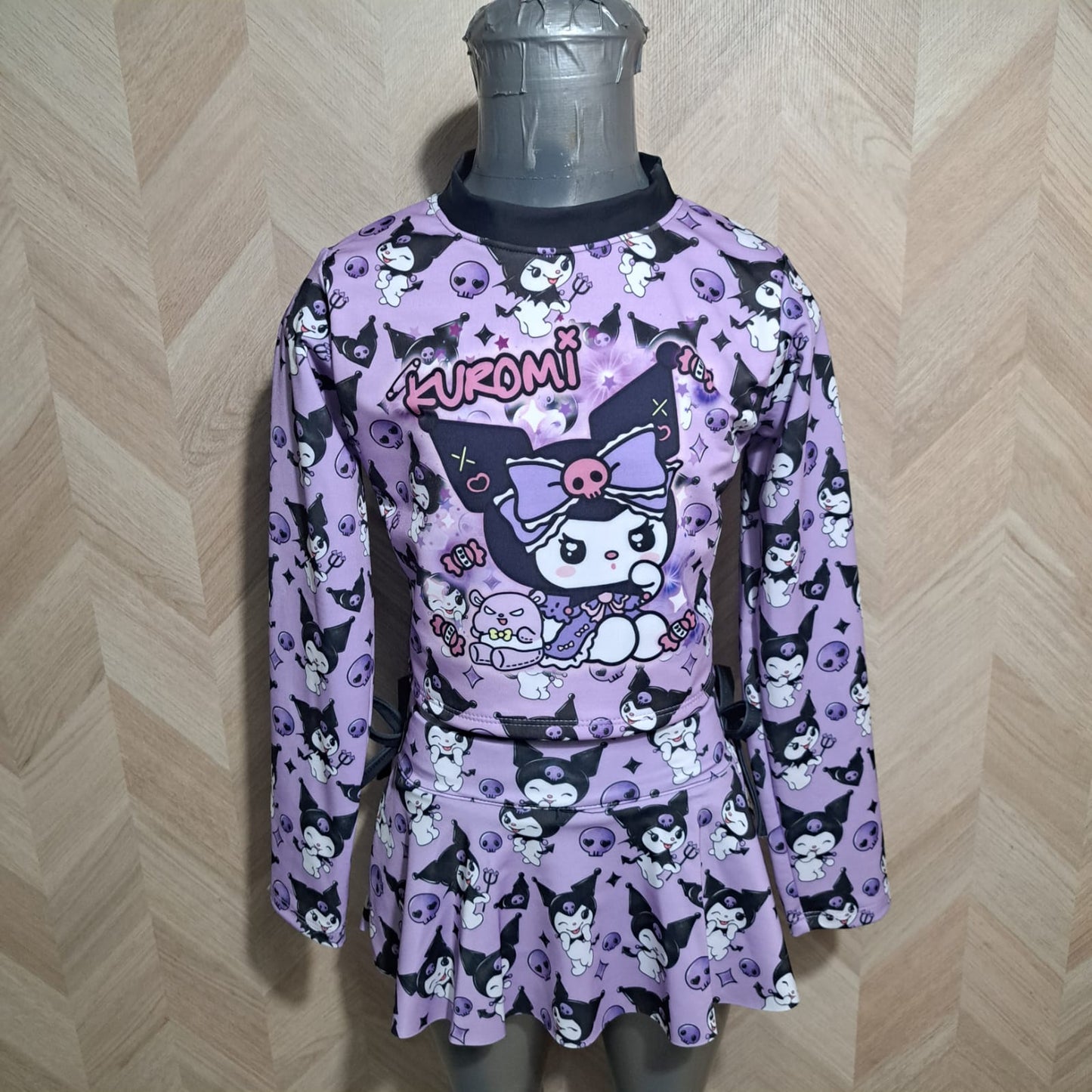 Niña Vestuarios Infantiles Trajes Bano Kuromi 2Pzas