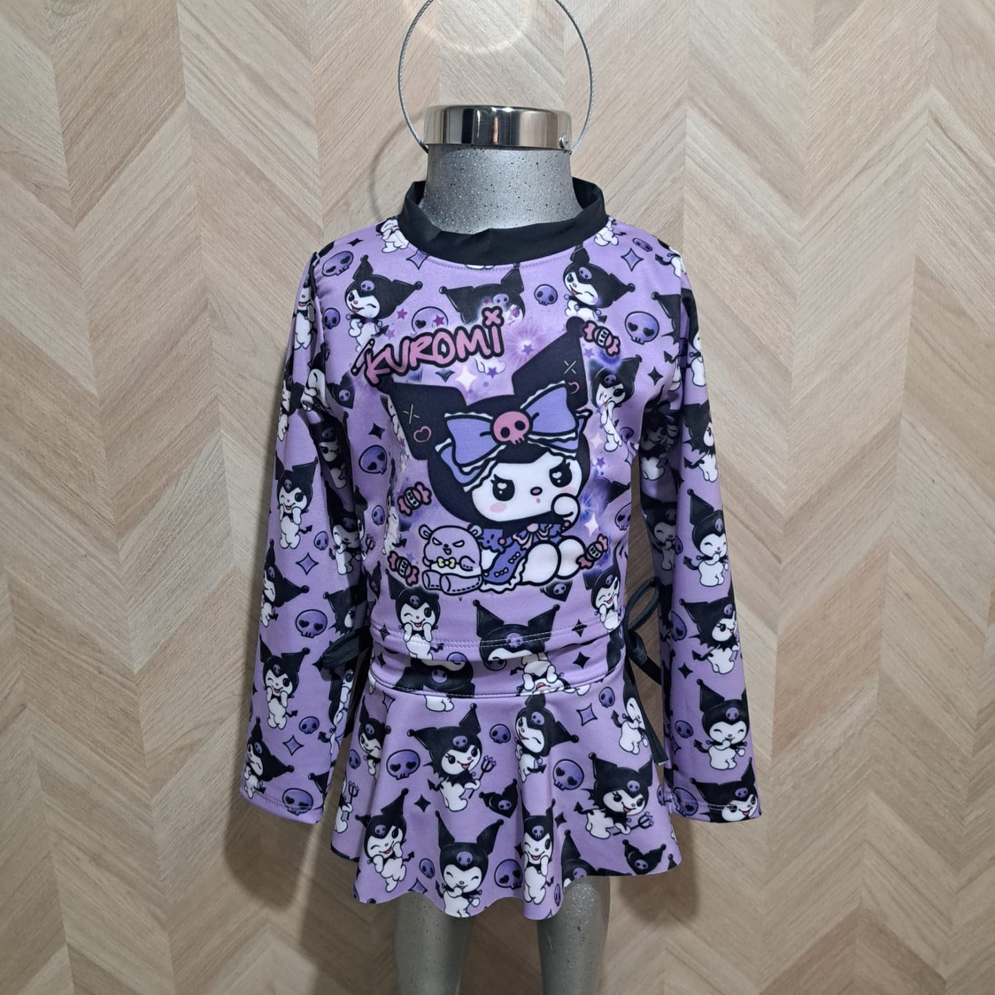 Niña Vestuarios Infantiles Trajes Bano Kuromi 2Pzas