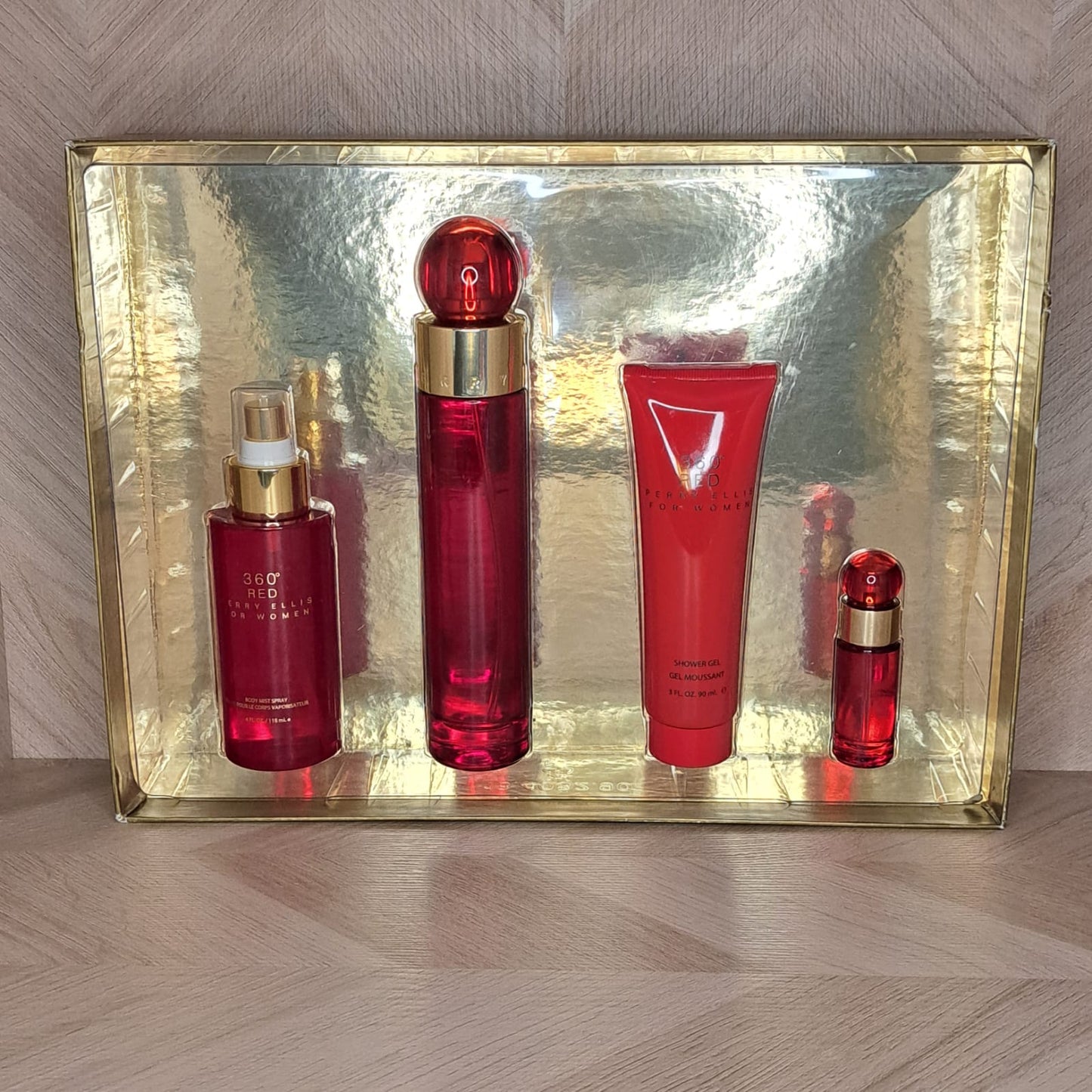 Perfume Caja Pandora Set Perry Ellis Red Woman