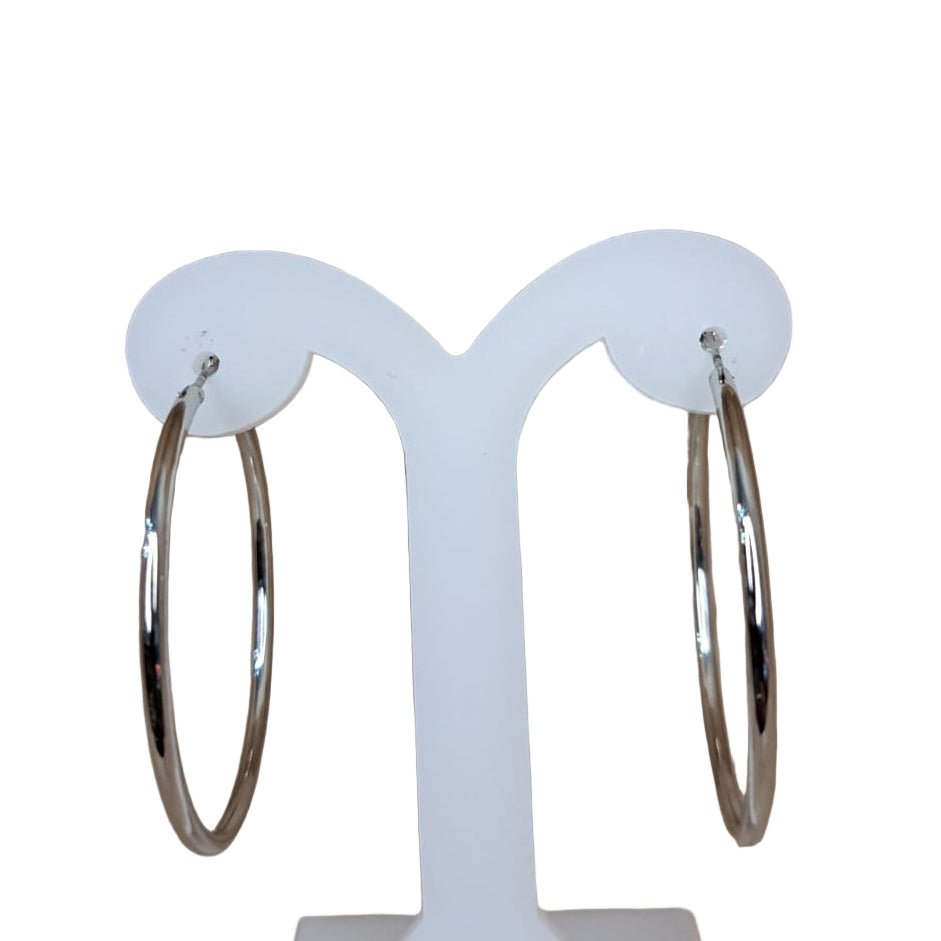 Joyeria Nice Arracadas Plateadas Grandes