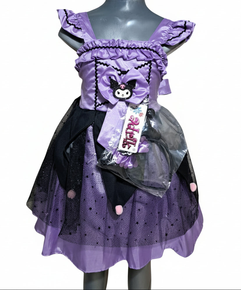 Niña Vestuarios Infantiles Vestidos KI Satin Sencillo