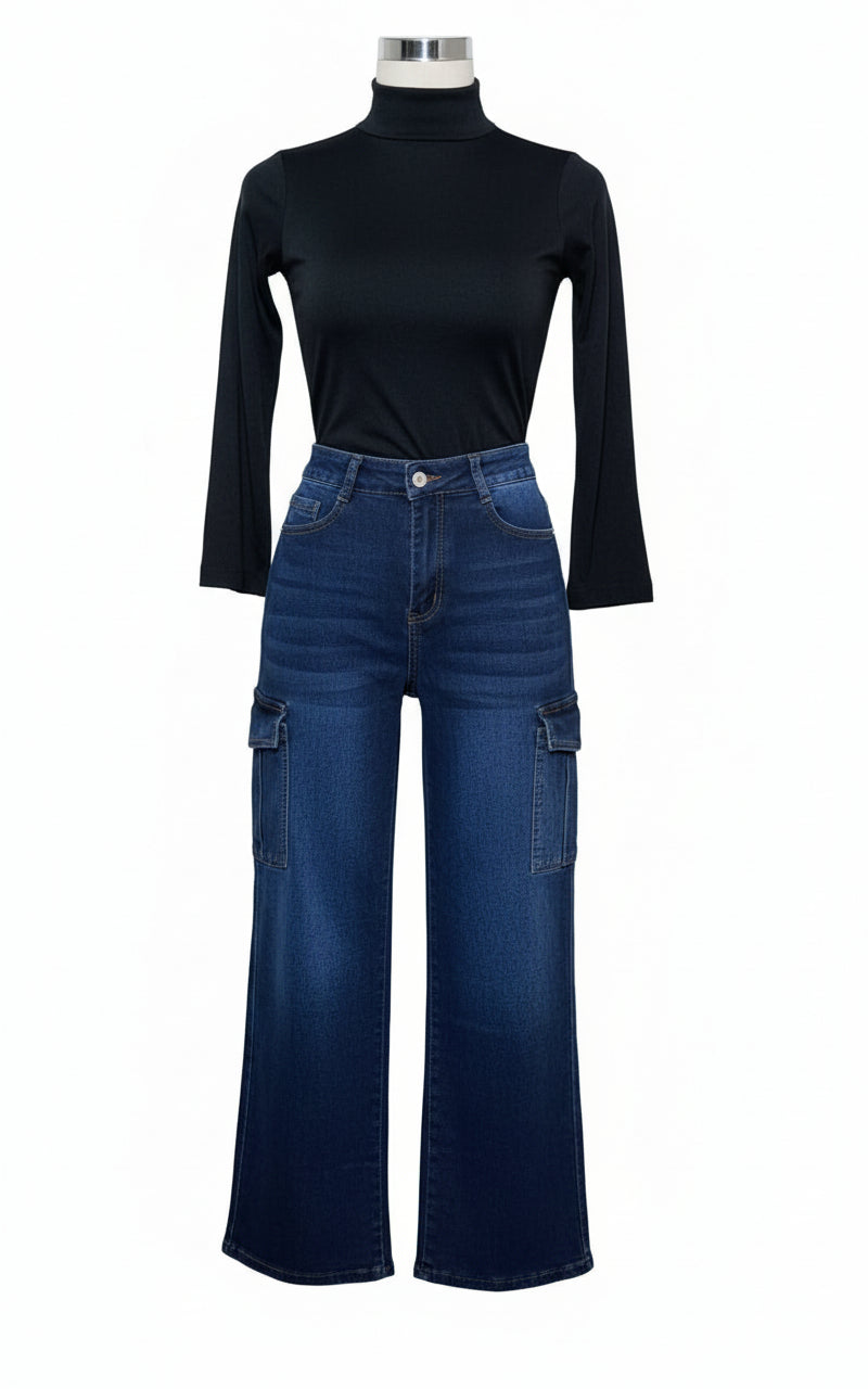 Dratz Moda Pantalones Mezclilla Cargo