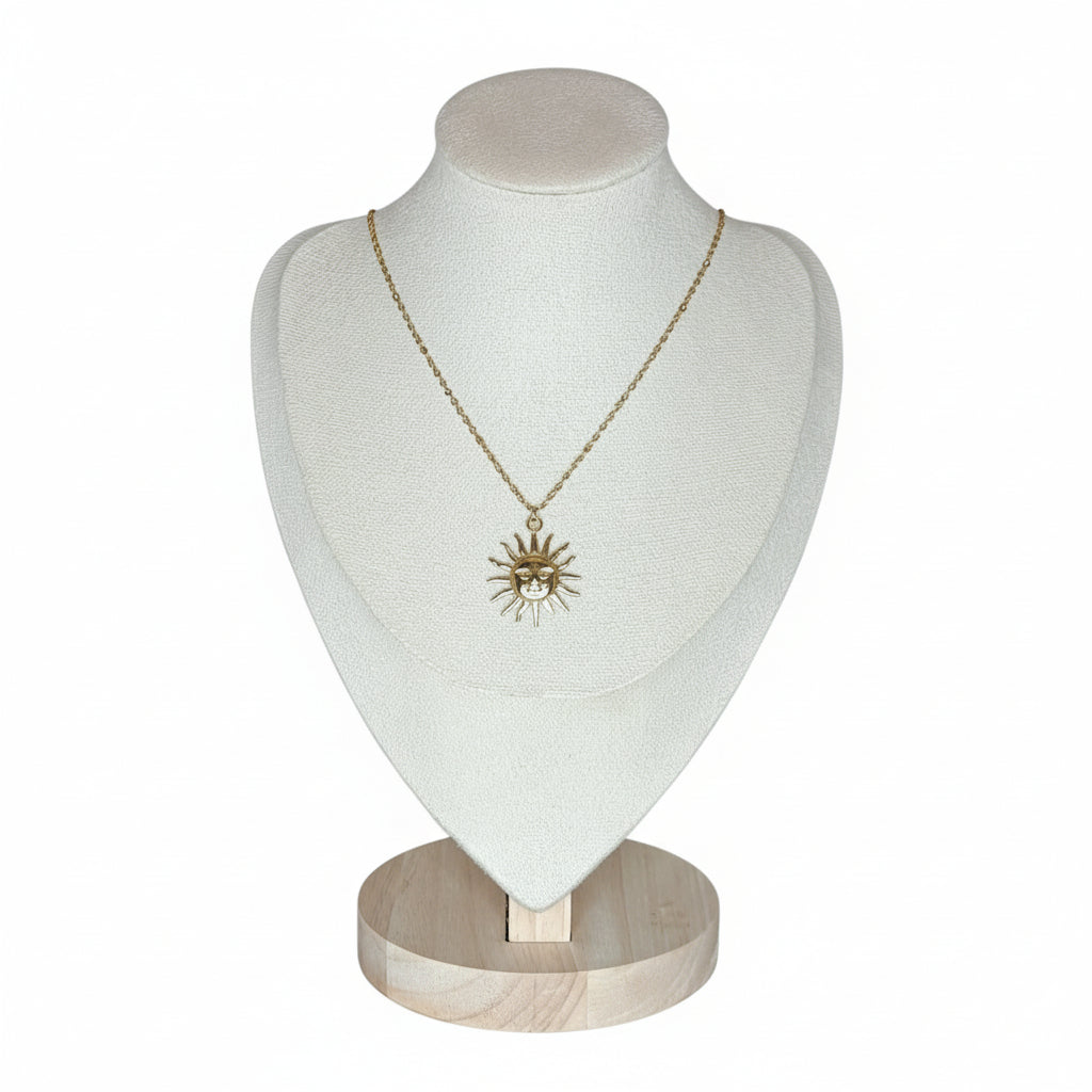 LaCasaDeLaPulsera Collar Sol Dorado