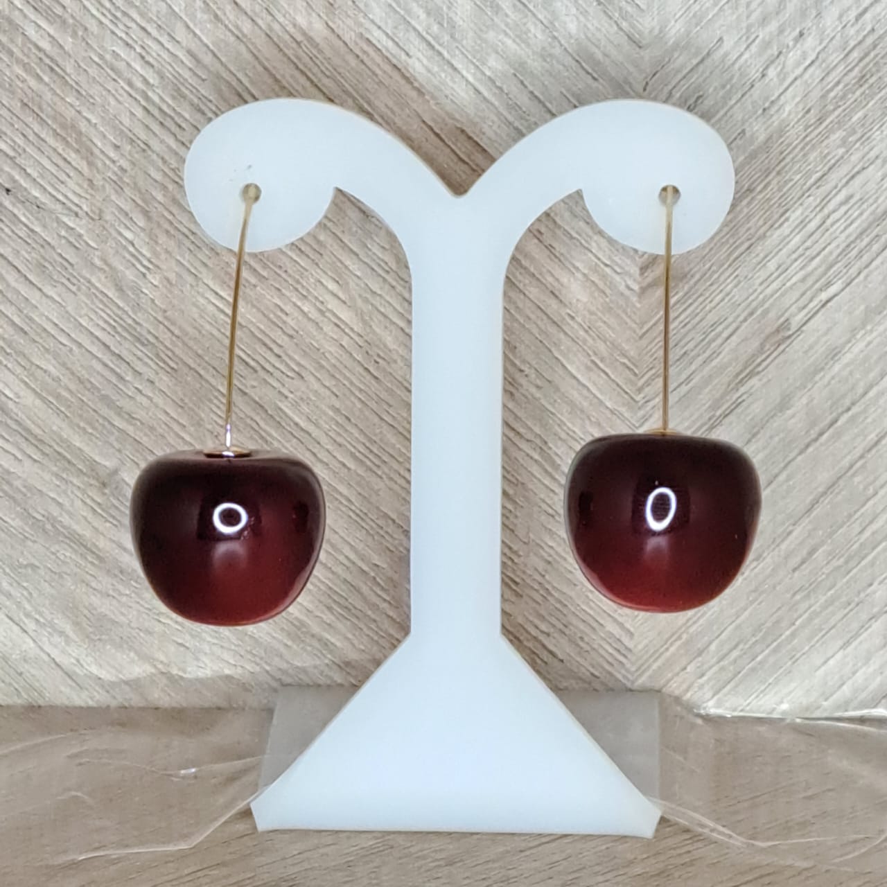 LaCasaDeLaPulsera Aretes Cereza