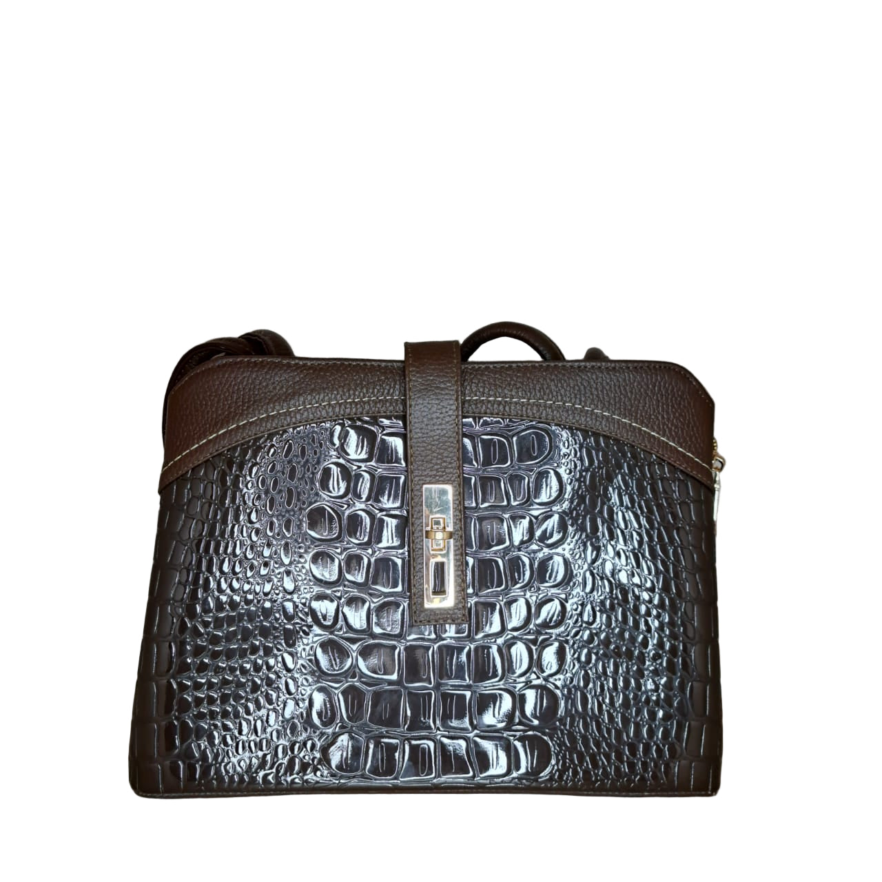 CBM Bolsa Hombro Mediana Piel Saraida Charol