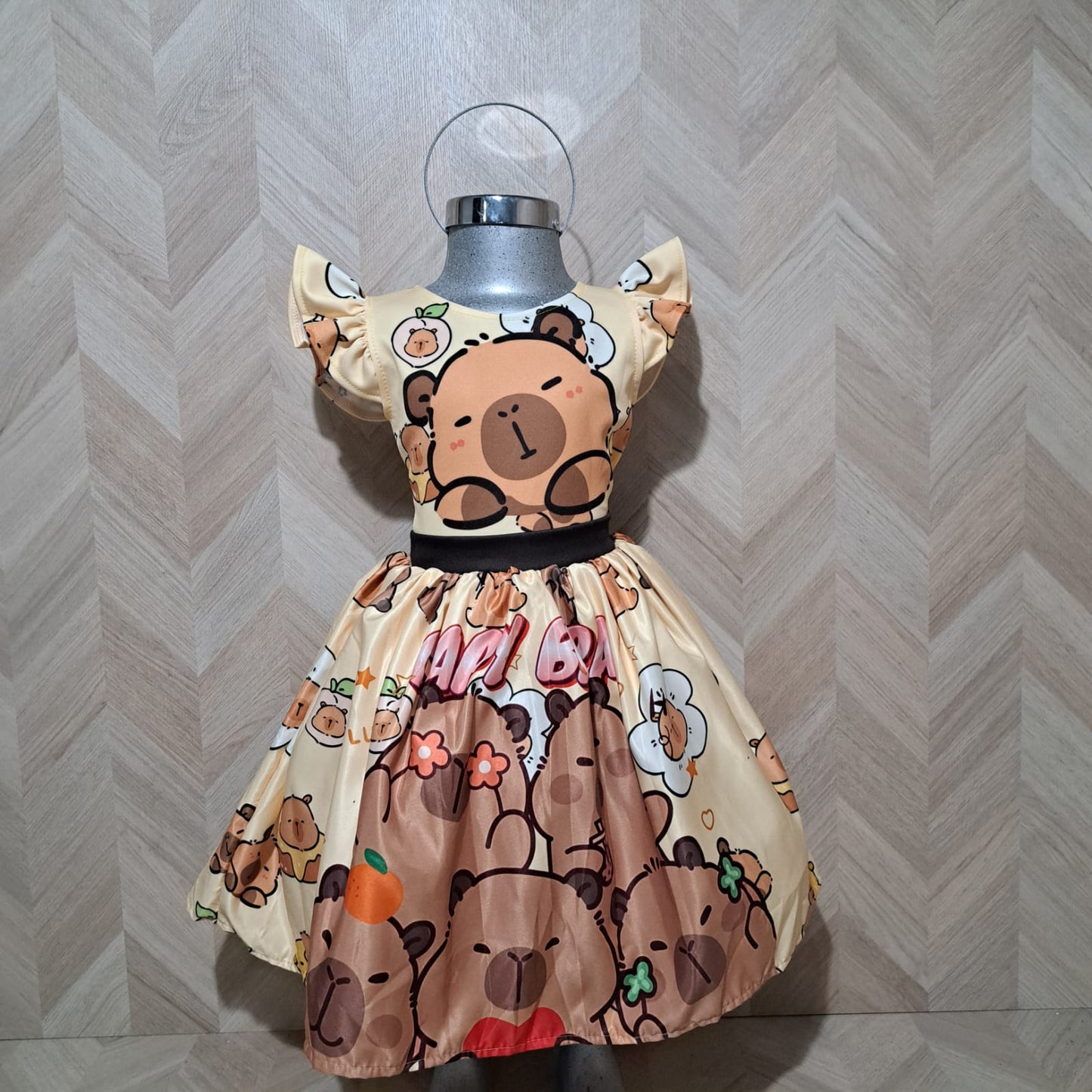 Cenicienta Vestido Capy Bara Beige