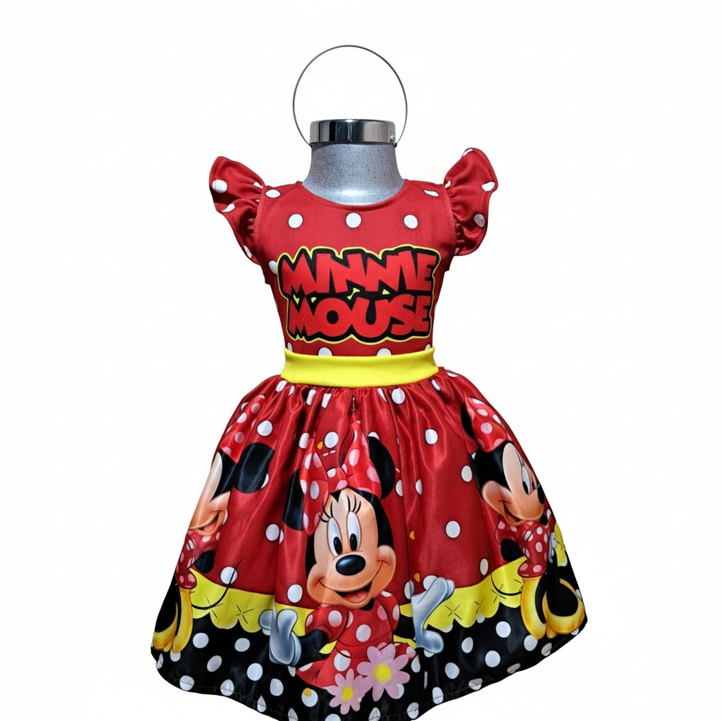 Cenicienta Vestido Minnie Rojo