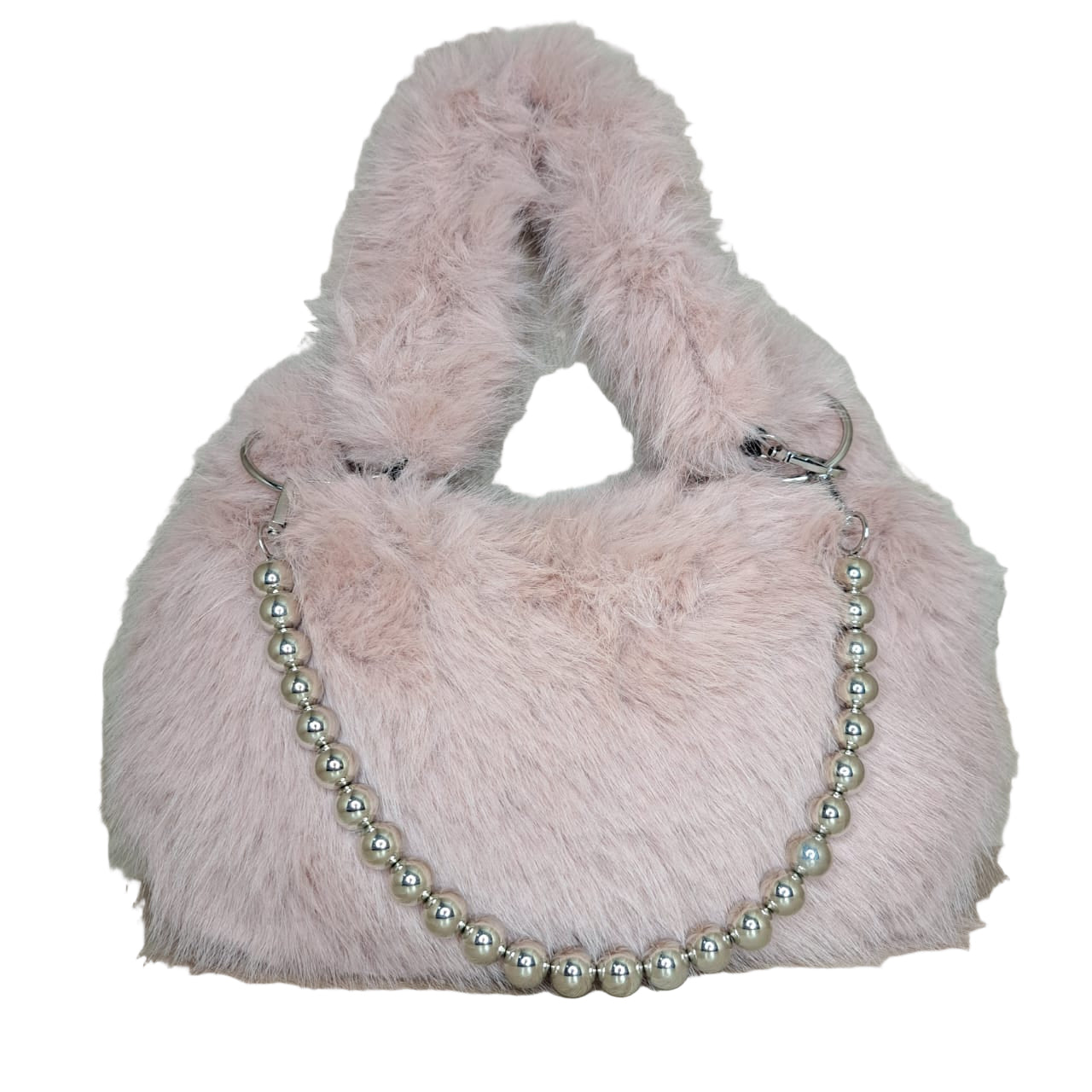 CMB Mariconera Peluche Perlas Grande