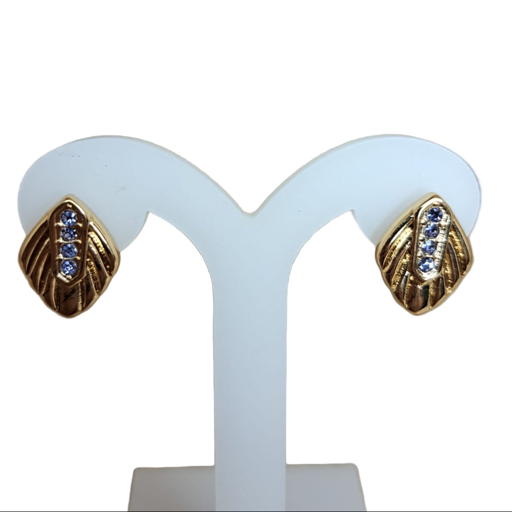 Joyeria Nice Aretes Dorados Lila Circulo