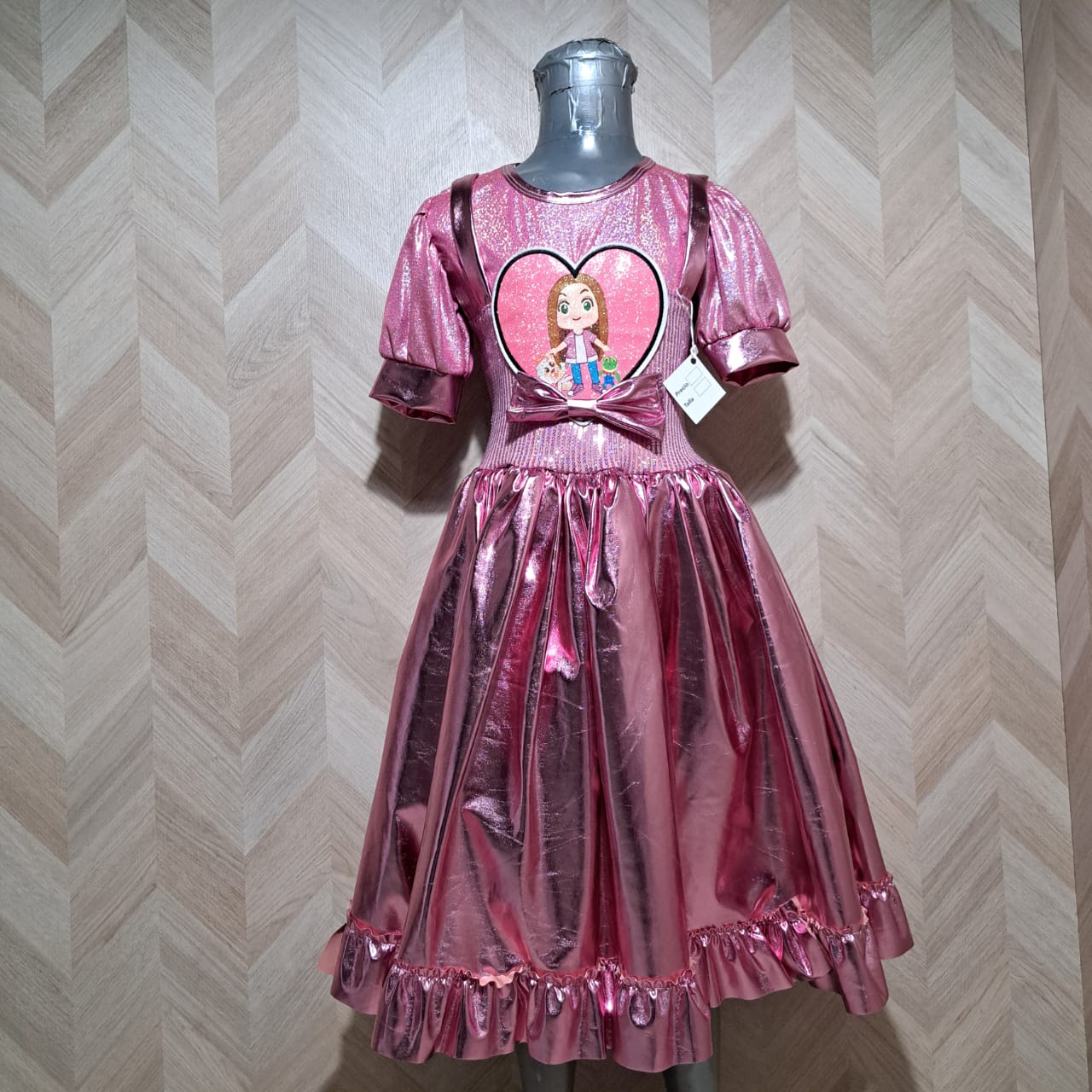 Niña Vestuarios Infantiles Vestido Lara Campos Tornasol Rosa