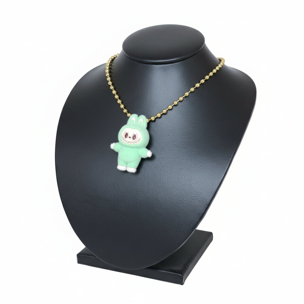 LaCasaDeLaPulsera Collar Labubu Verde
