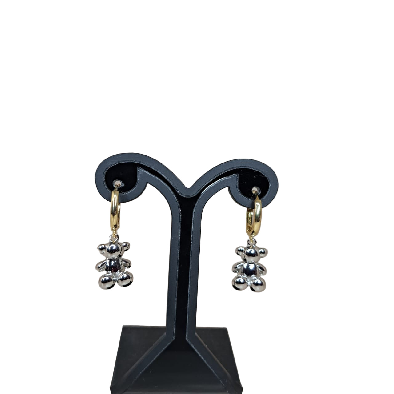 LaCasaDeLaPulsera Aretes Osos Plata
