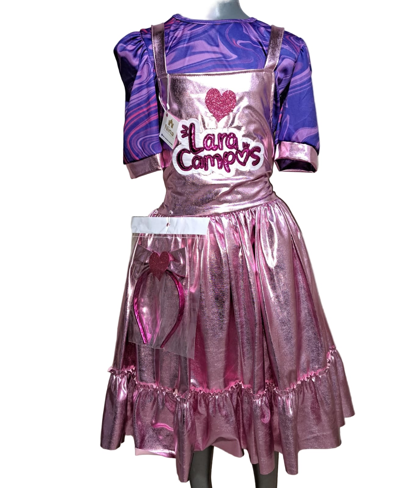 NVI Vestido LCampos Dia Corazon Morado