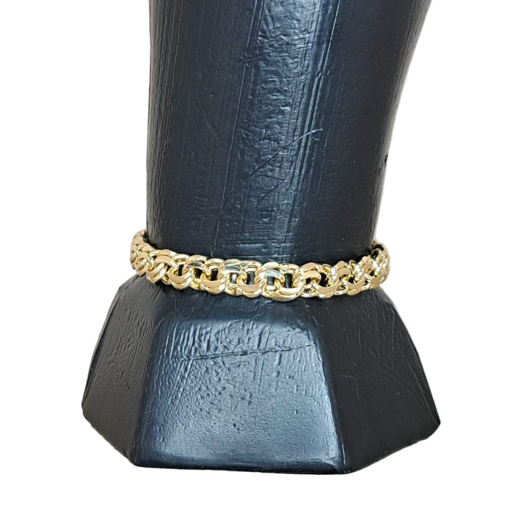 Mujer Moza Esclava Dorada Trenzada