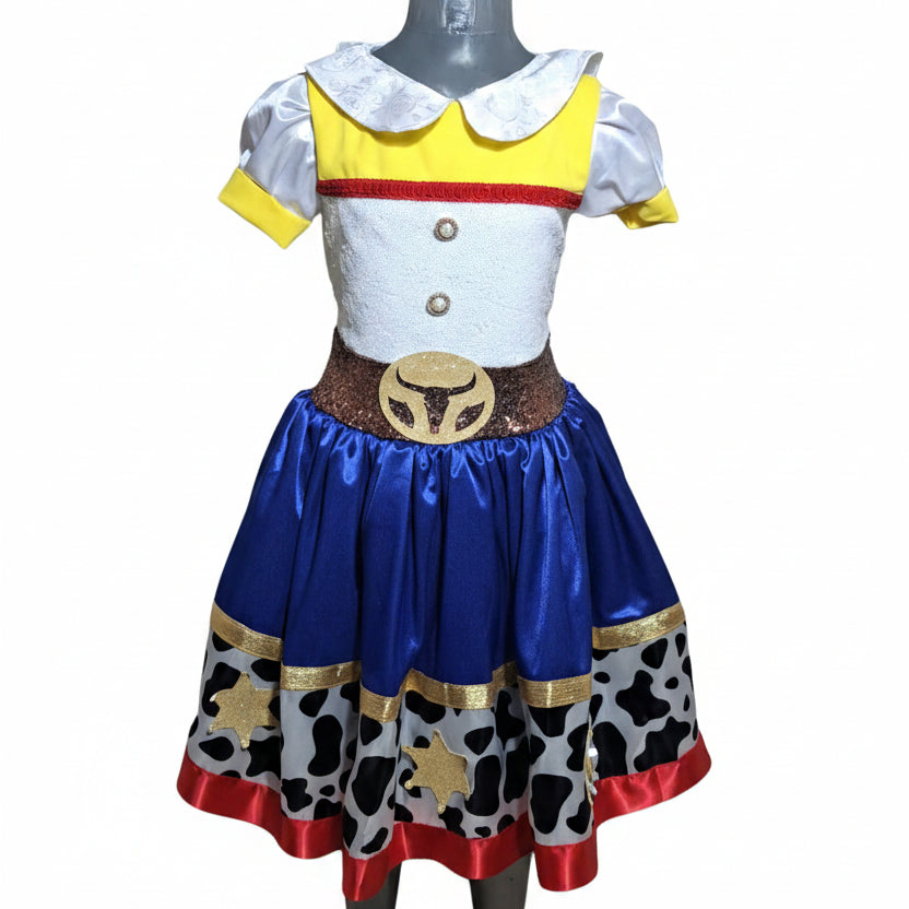 NVI Vestido Jessy Lentejuelas Blanco Azul