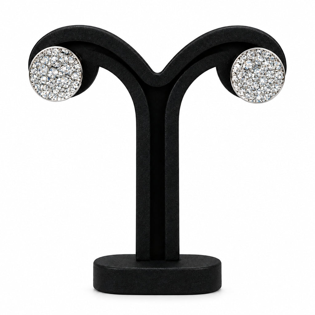 Joyeria Nice Aretes Plateados Redondos