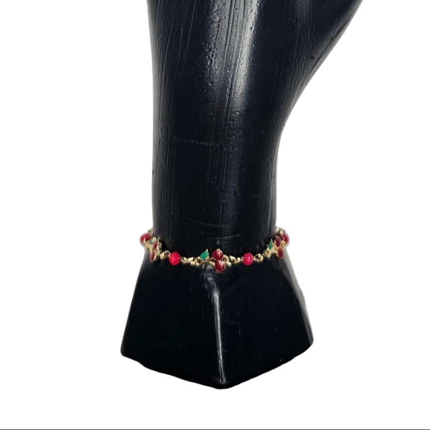 Joyeria Nice Pulsera Cereza Baño Oro