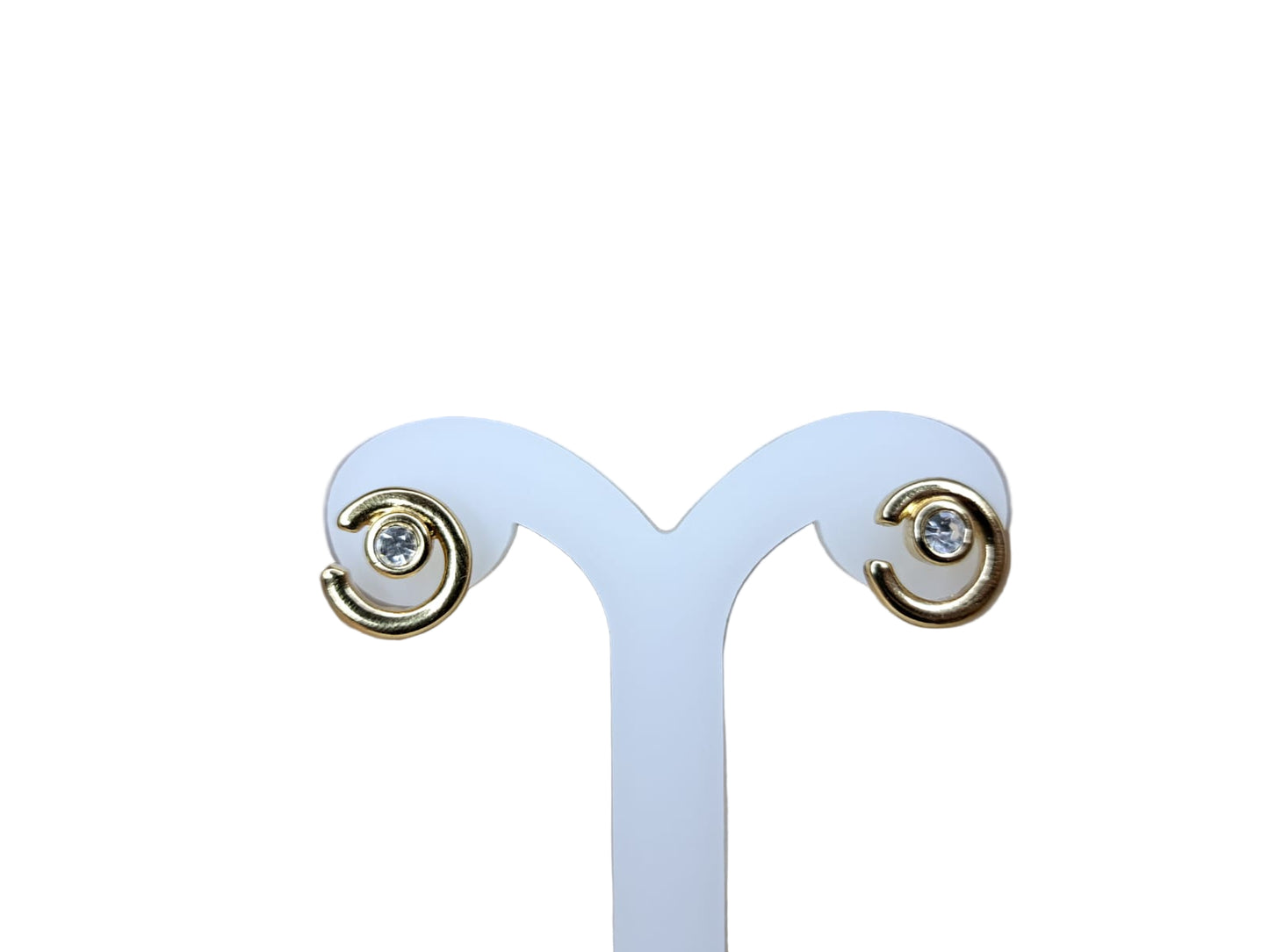 Joyeria Nice Aretes Dorados Con Piedras 3