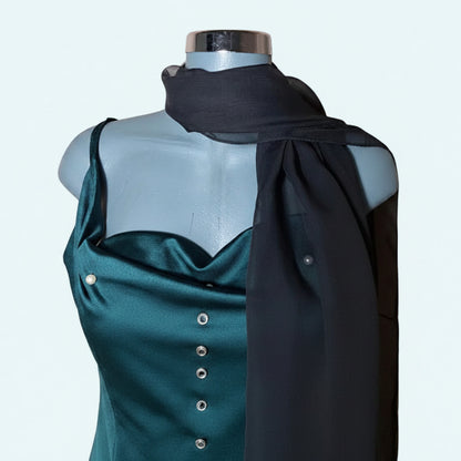 CarolinaBoutique Chales Negro Brilloso