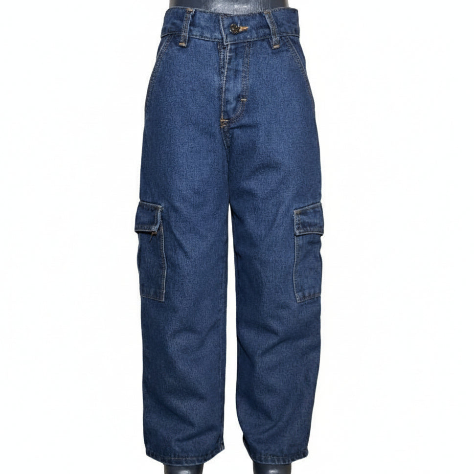 Dratz Moda Pantalon Mezclilla Cargo Niño