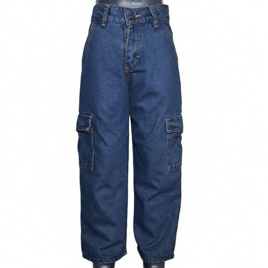 Dratz Moda Pantalon Mezclilla Cargo Niño