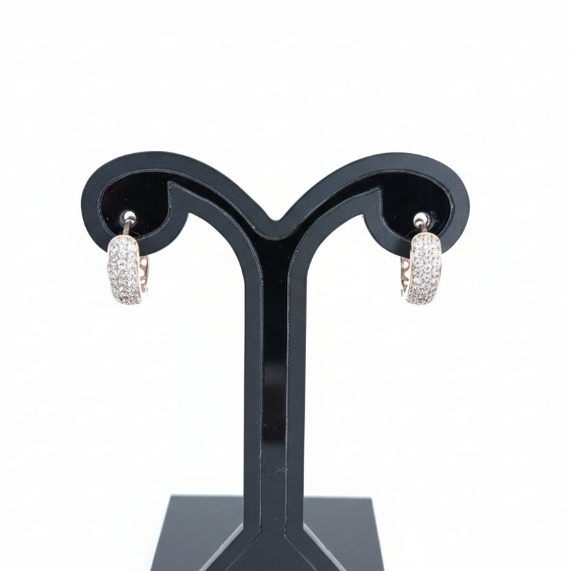 Flawers Peace Aretes Hugui Plata