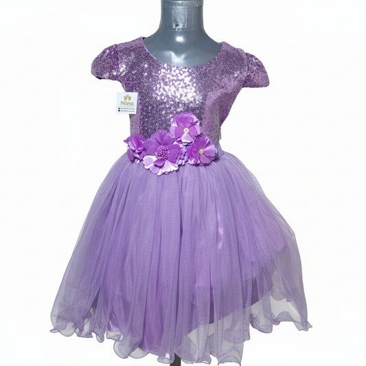 NVI Vestidos Lentejuela Lila