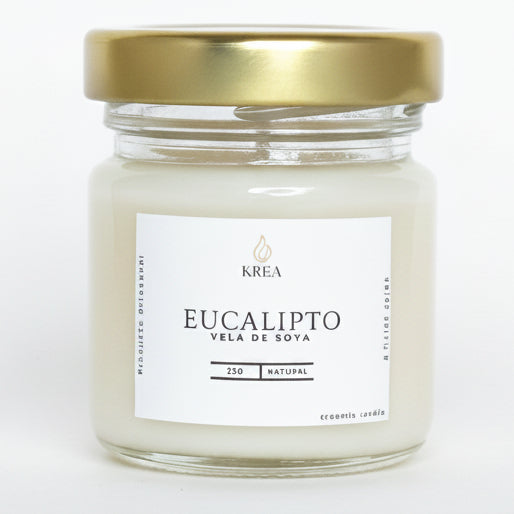 KREA VA Vela Frasco Eucalipto