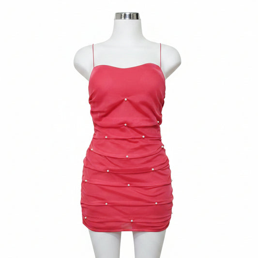 CarolinaBoutique Vestido Fiesta Tul Rojo