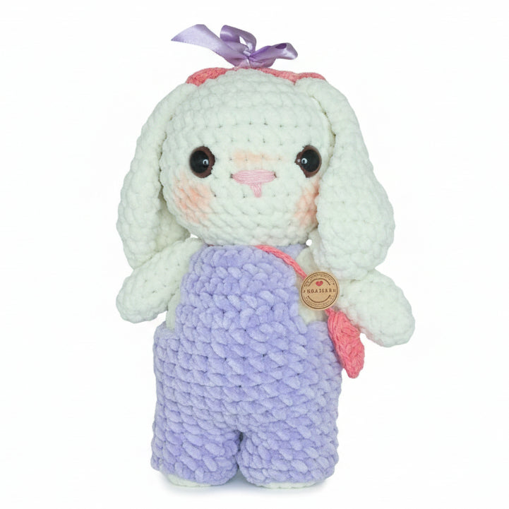 CarolinaGO Crochet Conejita Lila Blanco