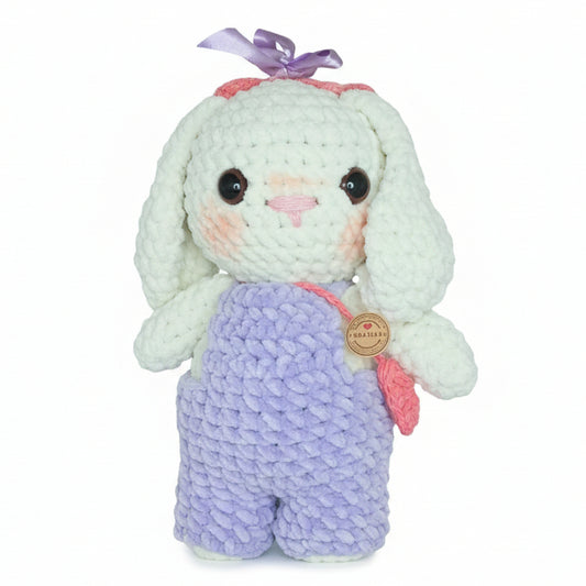 CarolinaGO Crochet Conejita Lila Blanco