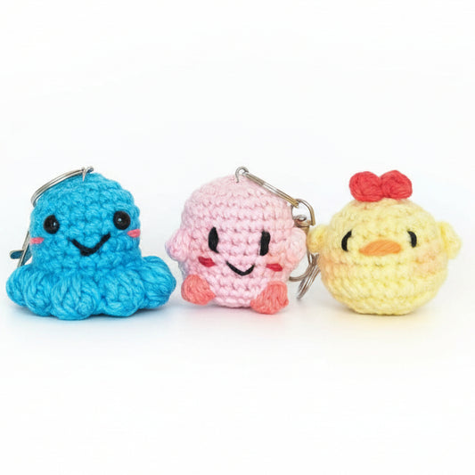 CarolinaGO Crochet  Llaveros Mini Colores