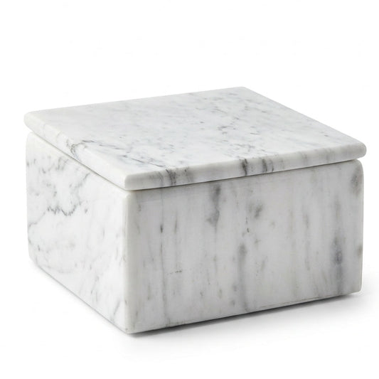 Archivo Nomada Caja Cubo Marmol Blanco