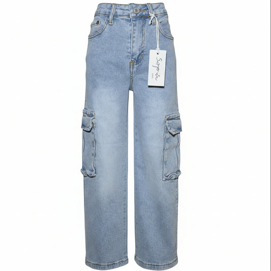 Dratz Moda Pantalon Mezclilla Cargo Niña