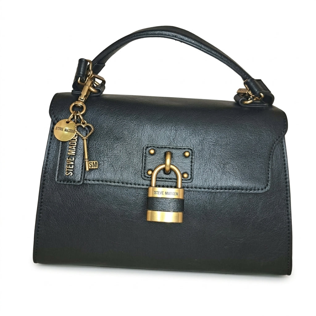 CBM Bolsa Mano Piel Negra SM